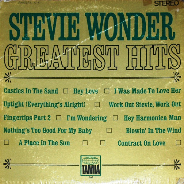 Stevie Wonder : Stevie Wonder's Greatest Hits (LP, Comp)