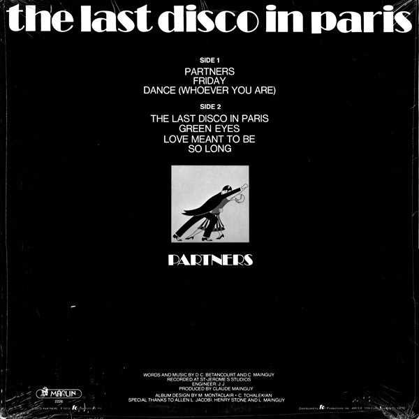 Partners : The Last Disco In Paris (LP, Album)