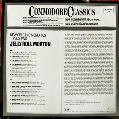 Jelly Roll Morton : New Orleans Memories Plus Two - 1939 - (LP, Album, RE)