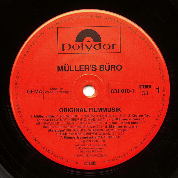 Various : Müllers Büro (Original Filmmusik) (LP, Album)