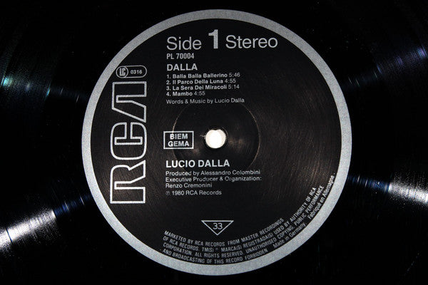 Lucio Dalla : Dalla (LP, Album, RE)