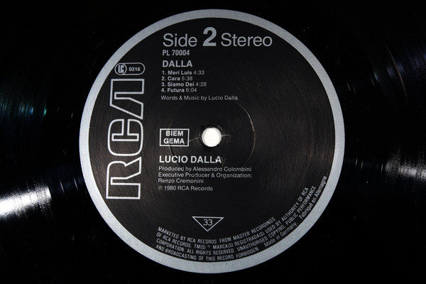 Lucio Dalla : Dalla (LP, Album, RE)