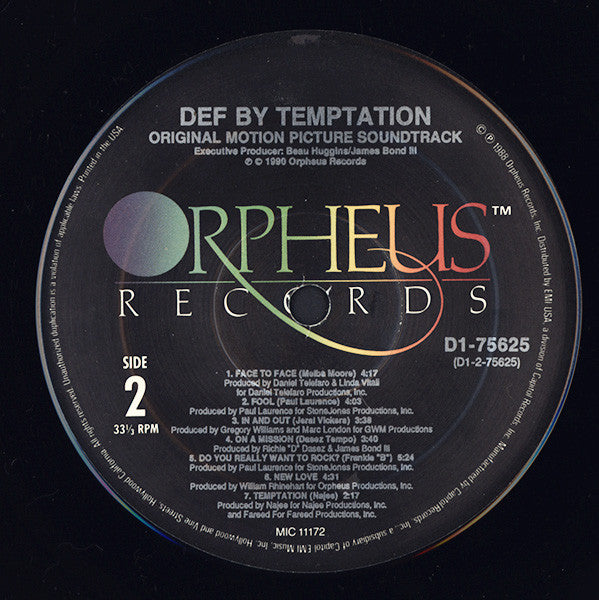 Various : Def By Temptation (Original Motion Picture Soundtrack) (LP, Comp)