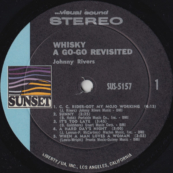 Johnny Rivers : Whisky À Go-Go Revisited (LP, Album, RP, Res)