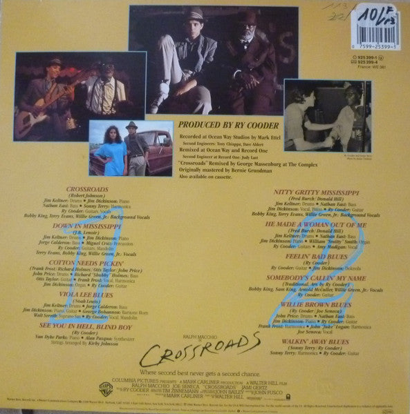 Ry Cooder : Crossroads - Original Motion Picture Soundtrack (LP, Album)