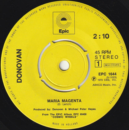 Donovan : Maria Magenta (7", Single)