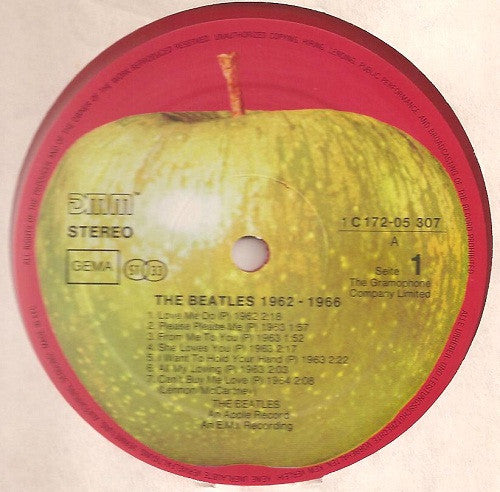 The Beatles : 1962-1966 (2xLP, Comp, RE, Red)