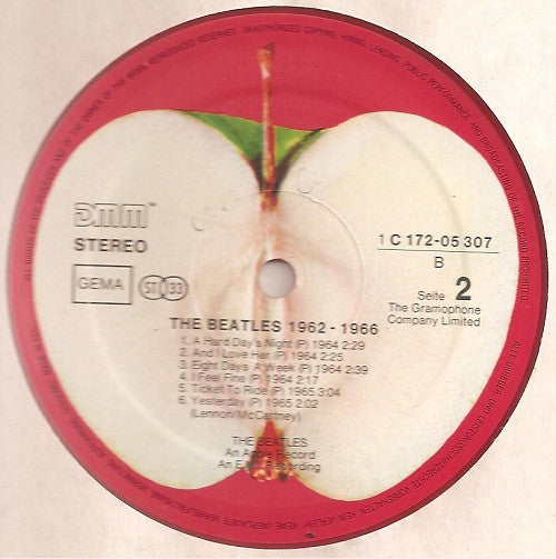 The Beatles : 1962-1966 (2xLP, Comp, RE, Red)