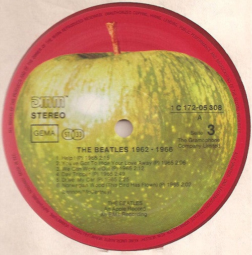 The Beatles : 1962-1966 (2xLP, Comp, RE, Red)