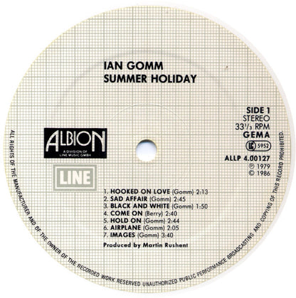 Ian Gomm : Summer Holiday (LP, Album, RE, Whi)