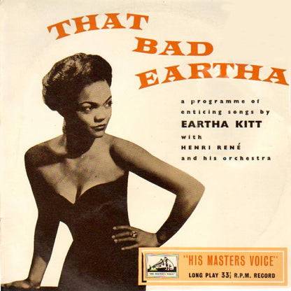 Eartha Kitt With Henri René And His Orchestra : That Bad Eartha (10", Album, Mono)