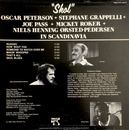 Oscar Peterson + Stéphane Grappelli + Joe Pass + Mickey Roker + Niels-Henning Ørsted Pedersen : Skol (LP, Album)