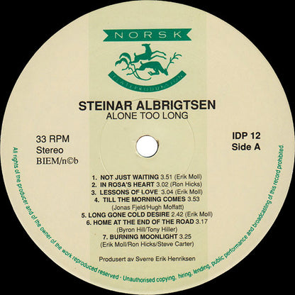 Steinar Albrigtsen : Alone Too Long (LP, Album)