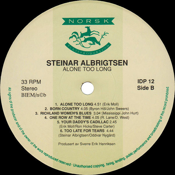 Steinar Albrigtsen : Alone Too Long (LP, Album)
