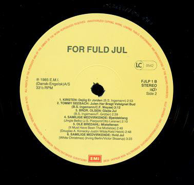 Various : For Fuld Jul (LP, Comp)