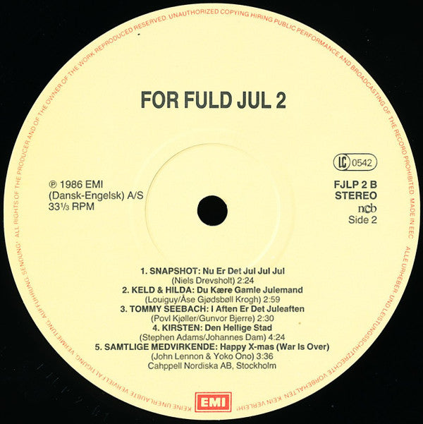 Various : For Fuld Jul 2 (LP)