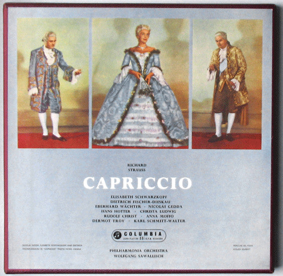 Richard Strauss, Wolfgang Sawallisch : Capriccio (3xLP, Album, Mono + Box)