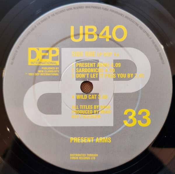 UB40 : Present Arms (LP, Album + 12")