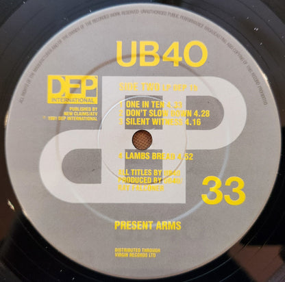 UB40 : Present Arms (LP, Album + 12")