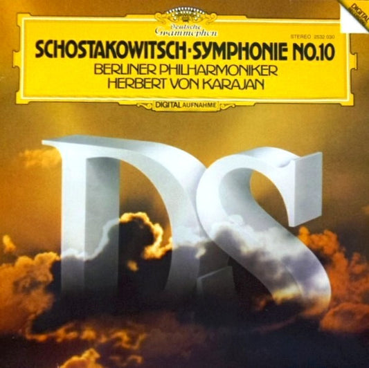 Dmitri Shostakovich – Berliner Philharmoniker, Herbert von Karajan : Symphonie No. 10 (LP, Album, Dig)