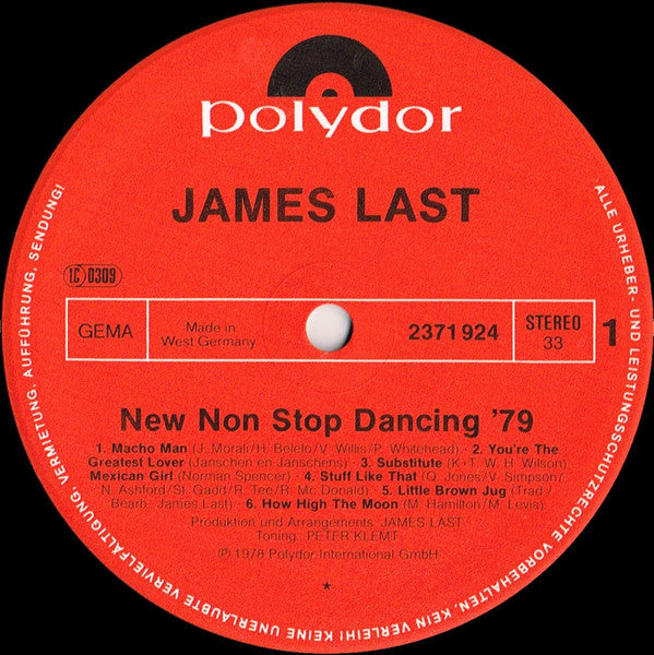 James Last : New Non Stop Dancing 79 (LP, Album, Mixed)