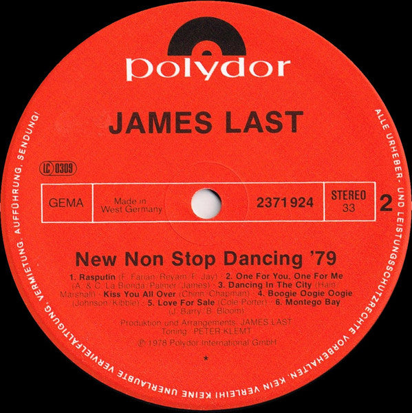 James Last : New Non Stop Dancing 79 (LP, Album, Mixed)