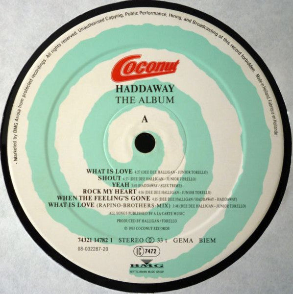 Haddaway : The Album (LP, Album)