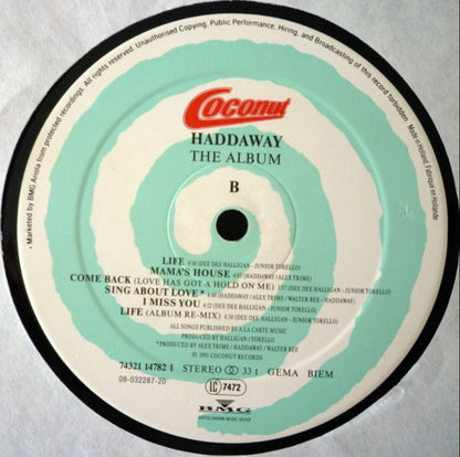 Haddaway : The Album (LP, Album)