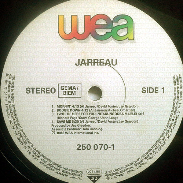 Al Jarreau : Jarreau (LP, Album)