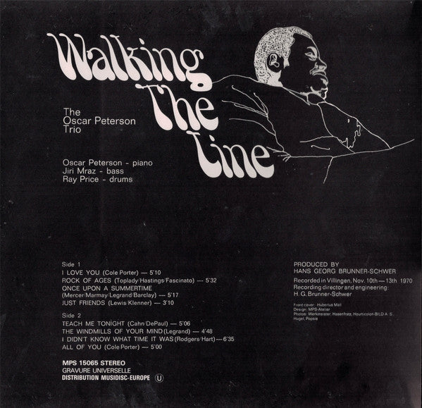 The Oscar Peterson Trio : Walking The Line (LP, Album, Gat)