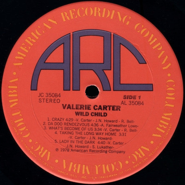 Valerie Carter : Wild Child (LP, Album)