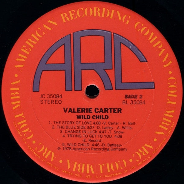 Valerie Carter : Wild Child (LP, Album)