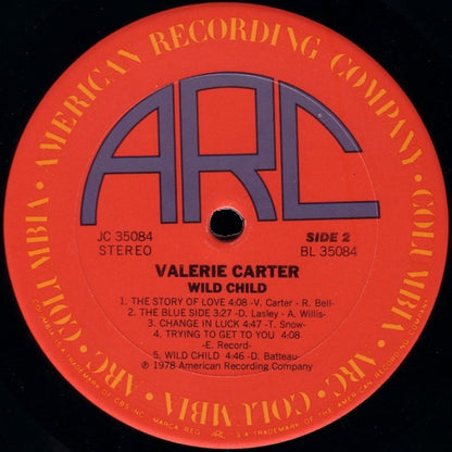 Valerie Carter : Wild Child (LP, Album)