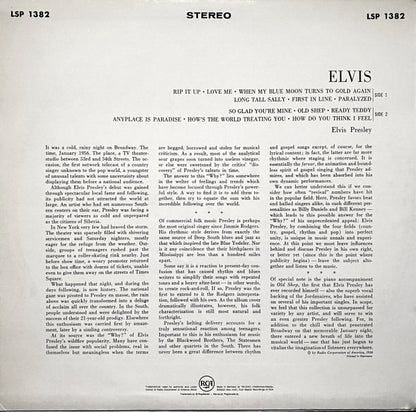 Elvis Presley : Elvis (LP, Album, RE)