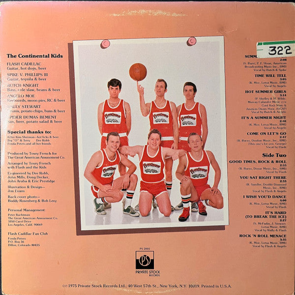 Flash Cadillac & The Continental Kids : Sons Of The Beaches (LP, Album, Promo)