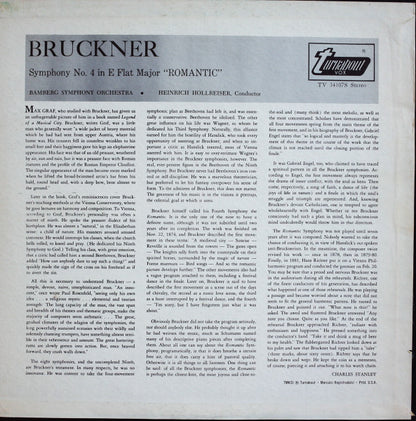 Anton Bruckner, Bamberger Symphoniker, Heinrich Hollreiser : Symphony No 4 "Romantic" (LP, Album)