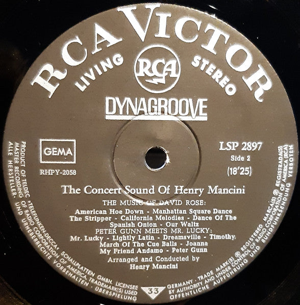 Henry Mancini : The Concert Sound Of Henry Mancini (LP, Album)