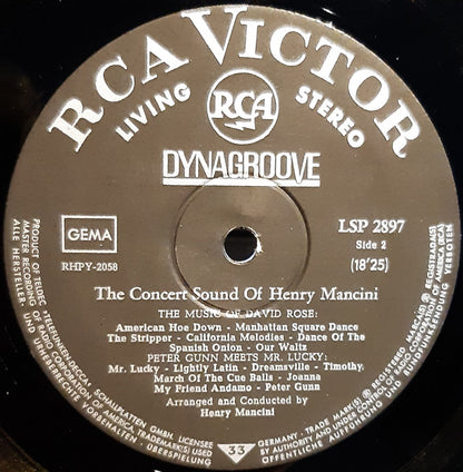 Henry Mancini : The Concert Sound Of Henry Mancini (LP, Album)