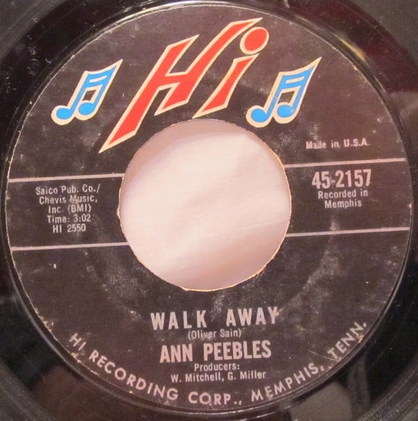 Ann Peebles : Walk Away (7", Styrene)