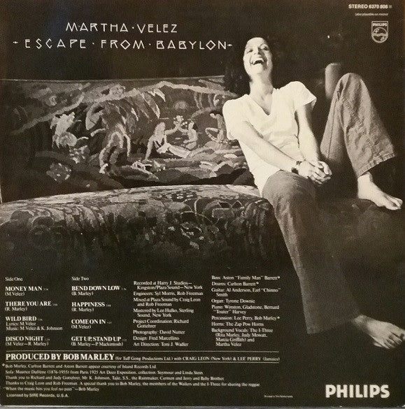 Martha Velez : Escape From Babylon (LP, Album)