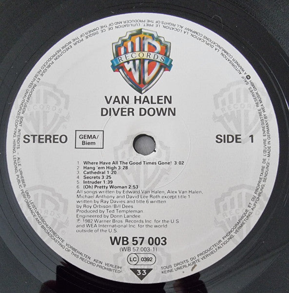 Van Halen : Diver Down (LP, Album)