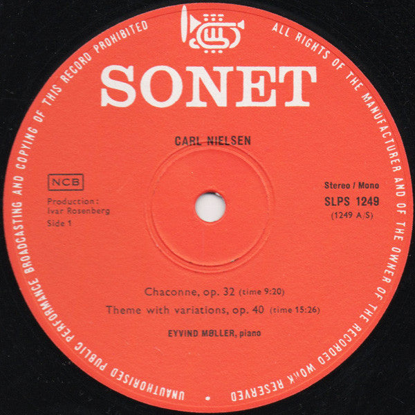 Carl Nielsen, Eyvind Møller : Chaconne, Op.32 / Theme With Variations, Op.40 / 24 Short 5 Tone Pieces, Op.53 (LP, Album)