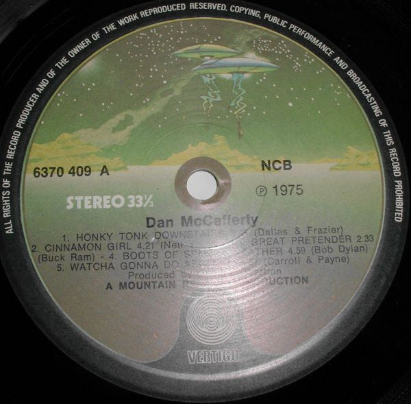 Dan McCafferty : Dan McCafferty (LP, Album)