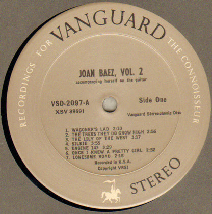 Joan Baez : Joan Baez Vol. 2 (LP, Album, RE)