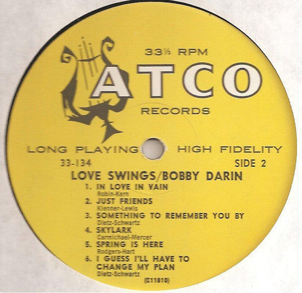 Bobby Darin : Love Swings (LP, Album, Mono)