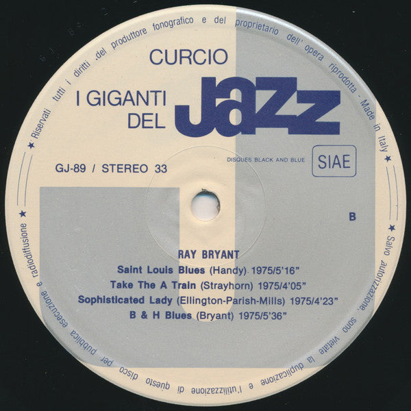 Ray Bryant, Major Holley, Panama Francis : I Giganti Del Jazz Vol. 89 (LP, RE)