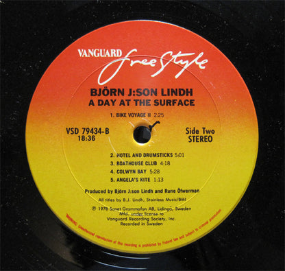 Björn J:Son Lindh : A Day At The Surface (LP, Album)