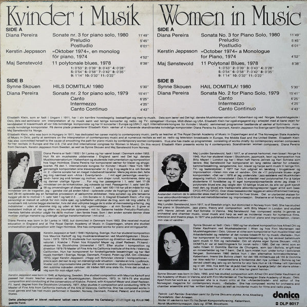 Elisabeth Klein : Kvinder I Musik = Women In Music (LP)