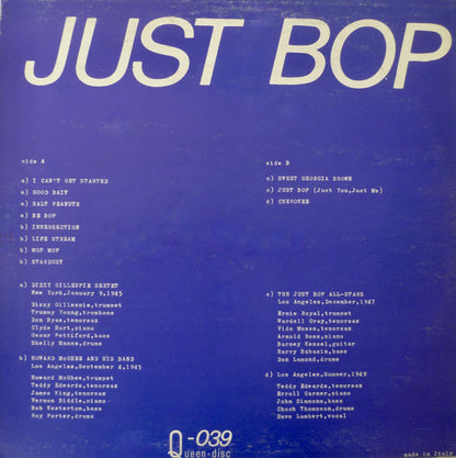 Various : Just Bop (LP, Comp)