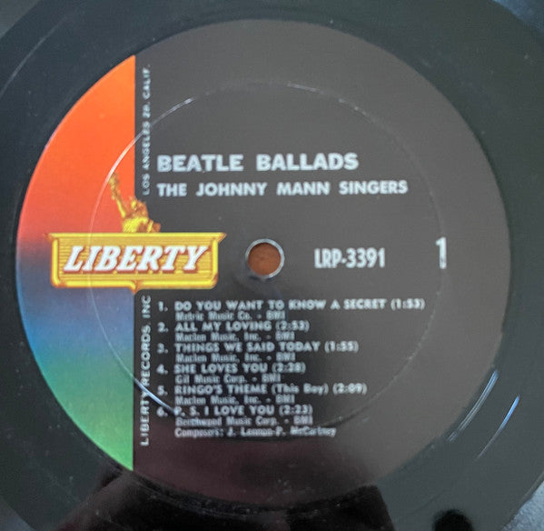 The Johnny Mann Singers : Beatle Ballads (LP, Album, Mono, Mon)